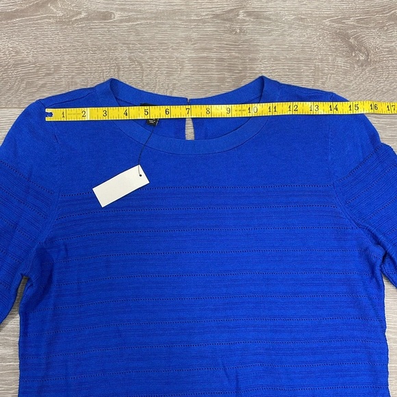 NWT Talbots 3/4 Sleeve Pointelle Pull On Sweater XS - Picture 5 of 16
